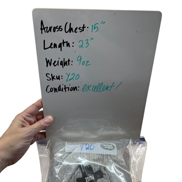 Paige Catarina Ribbed Collared Fitted Sweater Chromium Gray Size Large - Picture 10 of 12